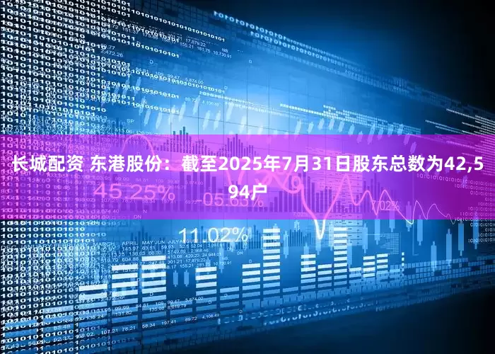 长城配资 东港股份：截至2025年7月31日股东总数为42,594户
